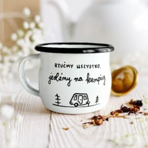 Kubek Emaliowany Jedźmy na Kemping!