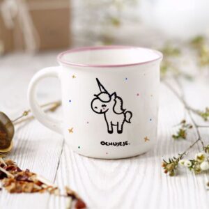 Kubek z Niegrzecznym Jednorożcem Ochujeje - różowy