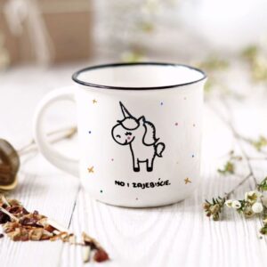 Kubek z Niegrzecznym Jednorożcem Zajebiście