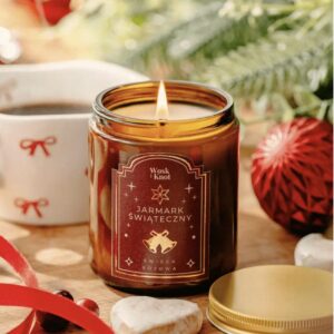 Świeca Sojowa Jarmark Świąteczny - Wosk i Knot