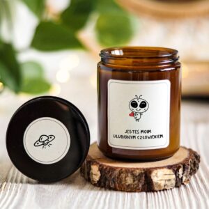 Świeca Sojowa z Kosmitą - ulubiony człowiek